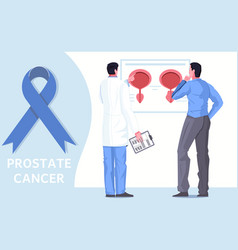 Cancer Prostate Flat Poster