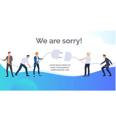 We Are Sorry Blue Slide Presentation