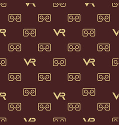 Seamless Modern Pattern With Vr Logos