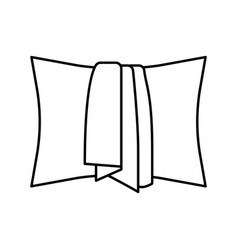 Sheets Silk Bed Line Icon