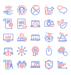 Technology Icons Set Included Icon As Divider