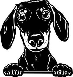 Dachshund - Funny Dog File Cut Stencil