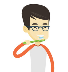 Man Brushing His Teeth