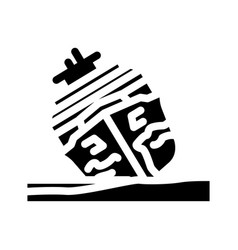 Marine Corrosion Glyph Icon