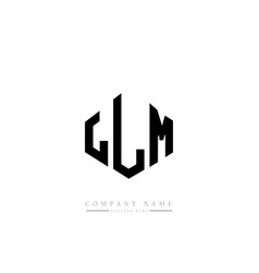 Llm Letter Logo Design With Polygon Shape