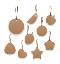 Collection Hanging Tags With Rope Kraft Paper