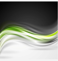 Shiny Green Wave Background