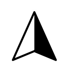 Triangular Arrow Pointer Icon Symbol