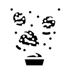 Chicken Nuggets Fast Food Glyph Icon