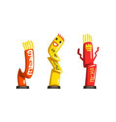 Dancing Inflatable Tube Man Set Colorful