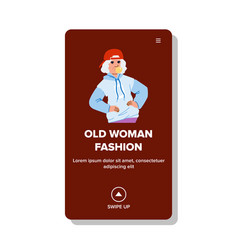 Female Old Woman Fashion