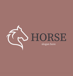 Modern Horse Logo Template