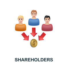 Shareholders Icon 3d From Crowdfunding Collection