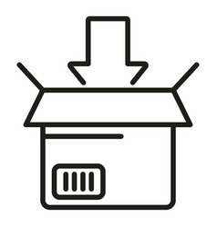 Goods Box Icon Outline Service Delivery