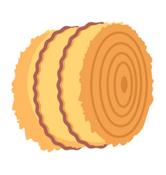 A Unique 2d Icon Of Hay Roll