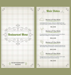 Restaurant Menu Template