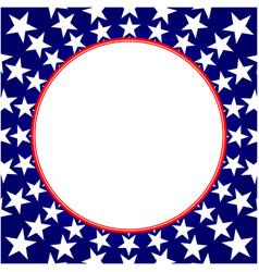 American Stars Round Frame