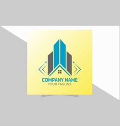 Abstract Building Logo Design Template