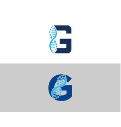 Abstract Letter G Dna Biology Logo Concept