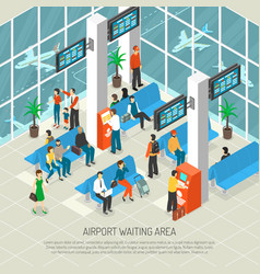 Airport Waiting Area Isometric