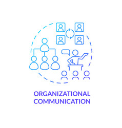 Organizational Communication Blue Gradient