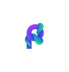 Logo Letter P Gradient Colorful Style