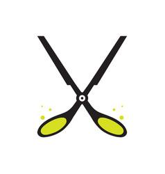 Scissor Green Icon Logo