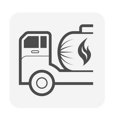 Truck And Gas Tank Icon Design