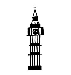 Big Ben Clock Tower Silhouette Uk Elements