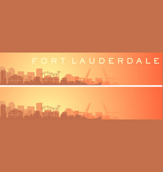 Fort Lauderdale Beautiful Skyline Scenery Banner