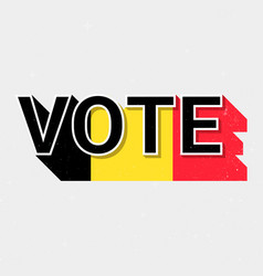 Belgium Election Vote Text Democracy