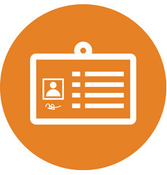 I Card Id Icon Orange Color Eps