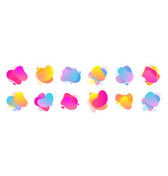 Color Gradient Blend Splash In Abstract Shape