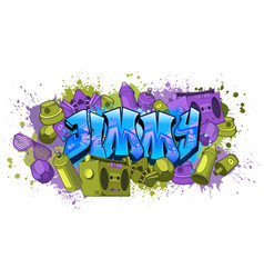 Graffiti Styled Name Design - Jimmy