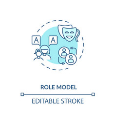 Role Model Concept Icon