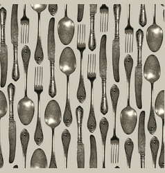 Seamless Pattern With Cutlery