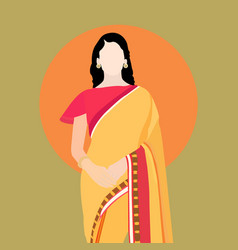 South Indian Young Woman Avatar Artwork