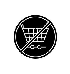 Anti Consumerism Black Glyph Icon