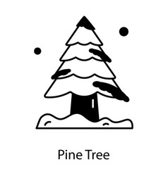 Heres A Line Style Icon Of Pine Tree