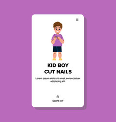 Kid Boy Cut Nails