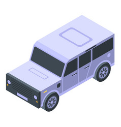 Safari Car Icon Isometric Style