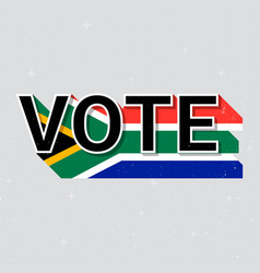 South Africa Election Vote Text Democracy