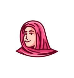 Woman Headscarf Logo Design