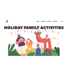 Holidays Family Activities Landing Page Template