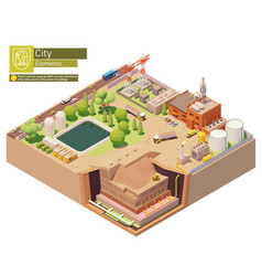 Isometric Landfill Gas Power Plant