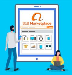 B2b Marketplace Online Shop At Digital Tablet