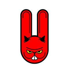 Crazy Rabbit Angry Hare Devil Bunny Mad Animal