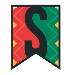 Kwanzaa Banner Letters S