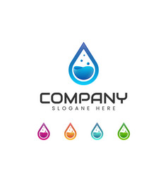 Water Drop Plumbing Logo Design