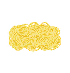 Isolated Yellow Ramen Noodles